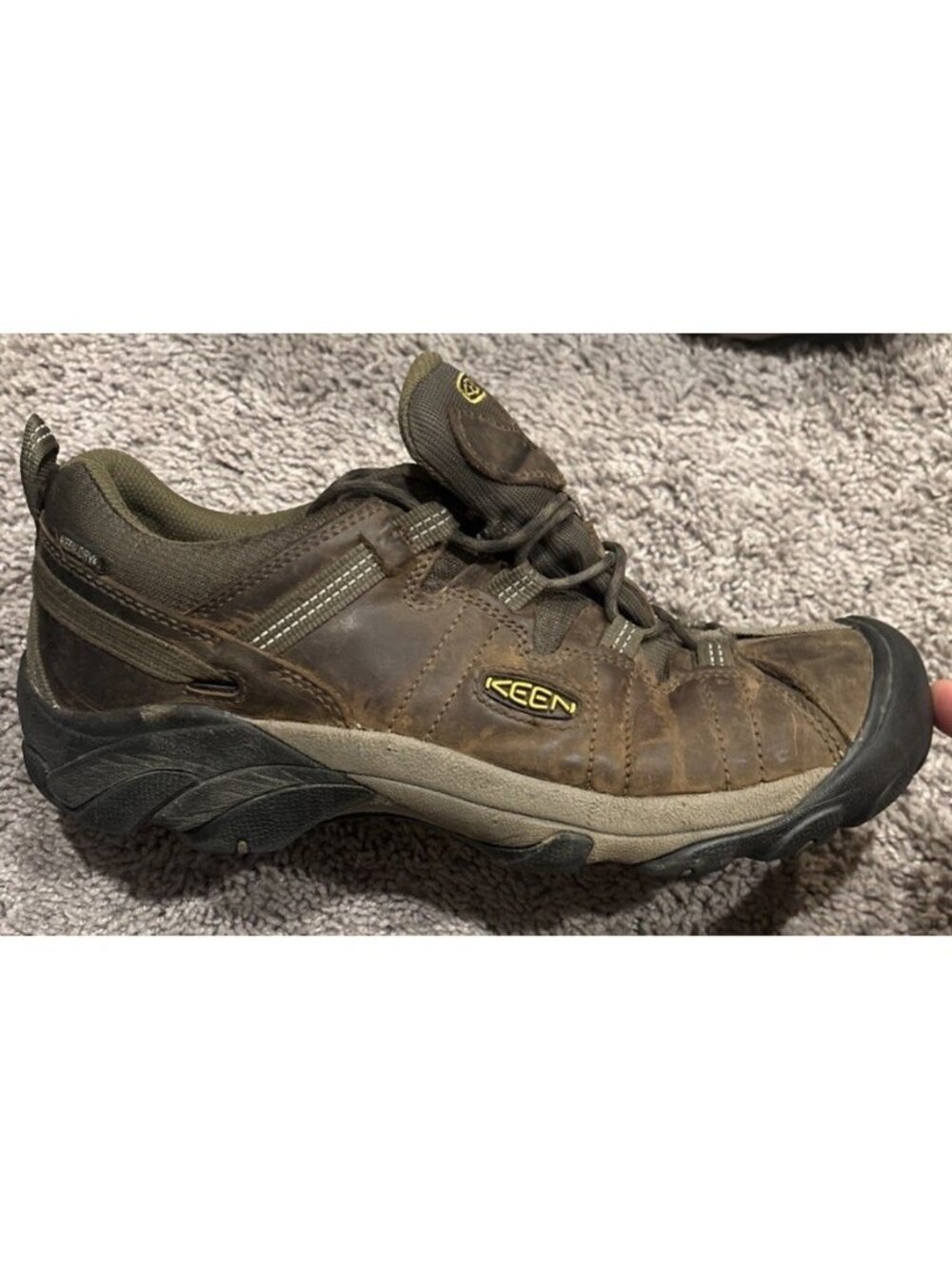 KEEN Targhee III Boots Men's Size 12 Gray Low Waterproof Walking Hiking Shoes
